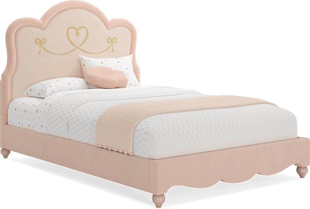 Disney Princess Pink Full Upholstered Bed - Thumbnail - Image 1