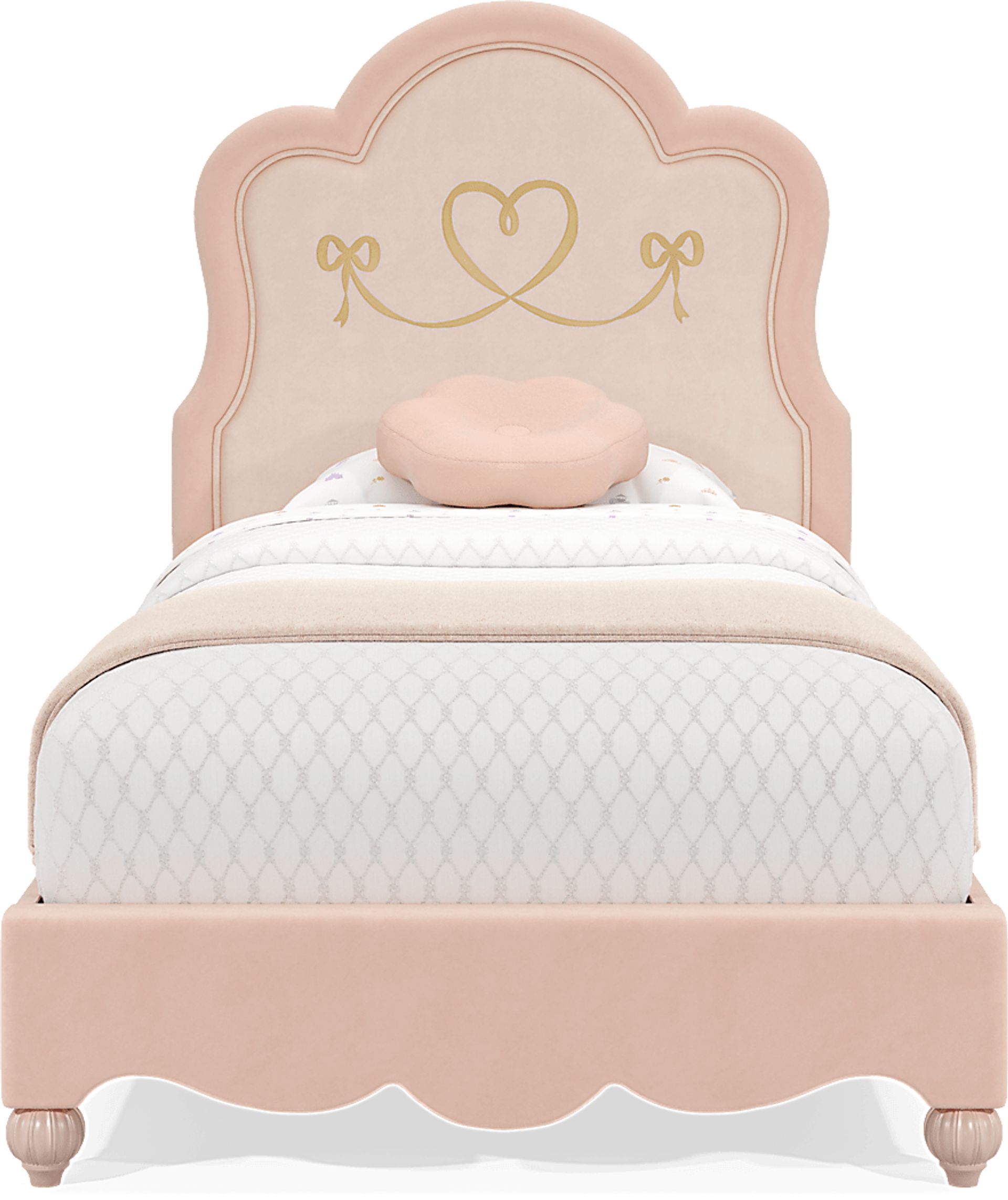 Disney Princess Pink Twin Upholstered Bed - Image 3
