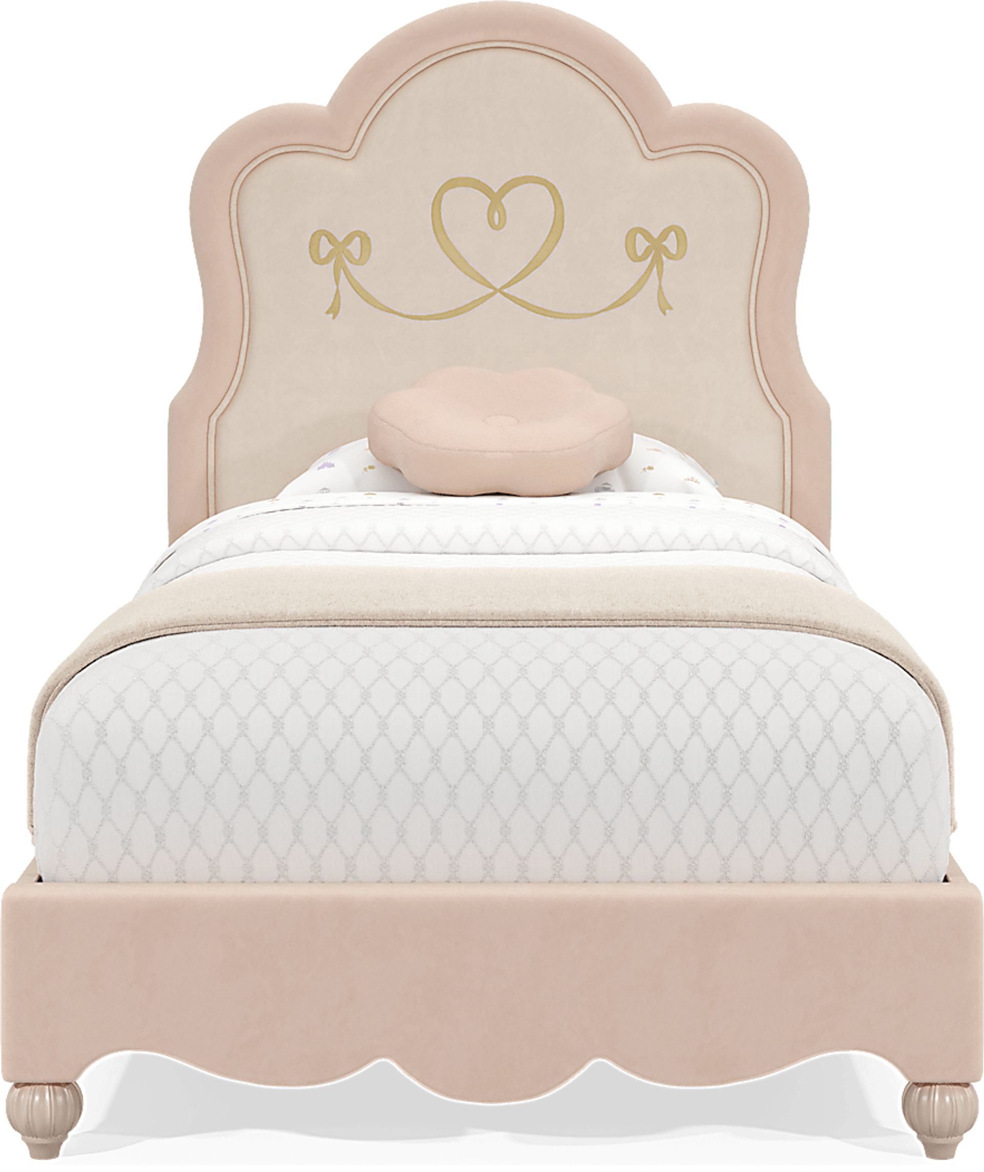Disney Princess Pink Twin Upholstered Bed - Image 3