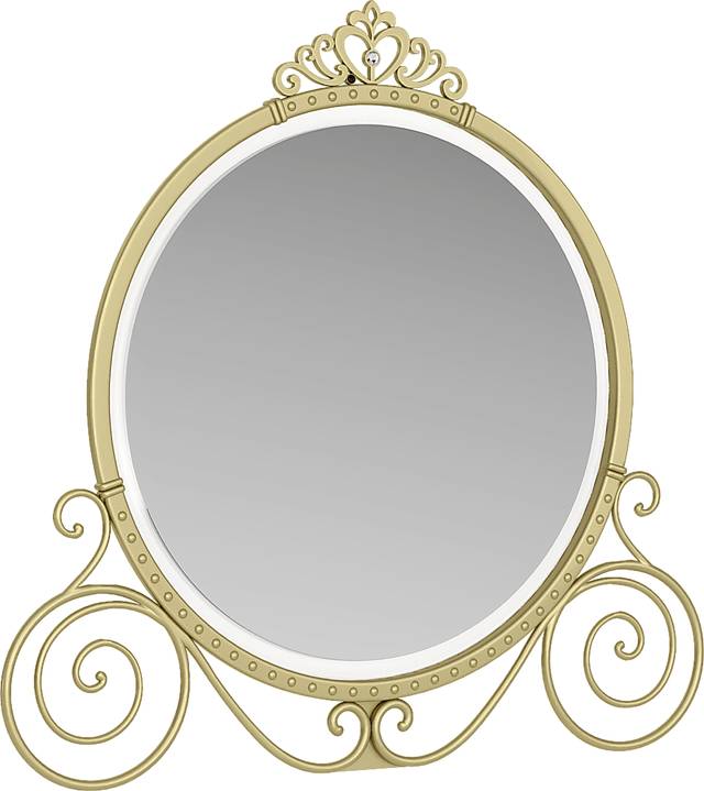 Disney Princess Royal Gold Carriage Mirror - Thumbnail - Image 2