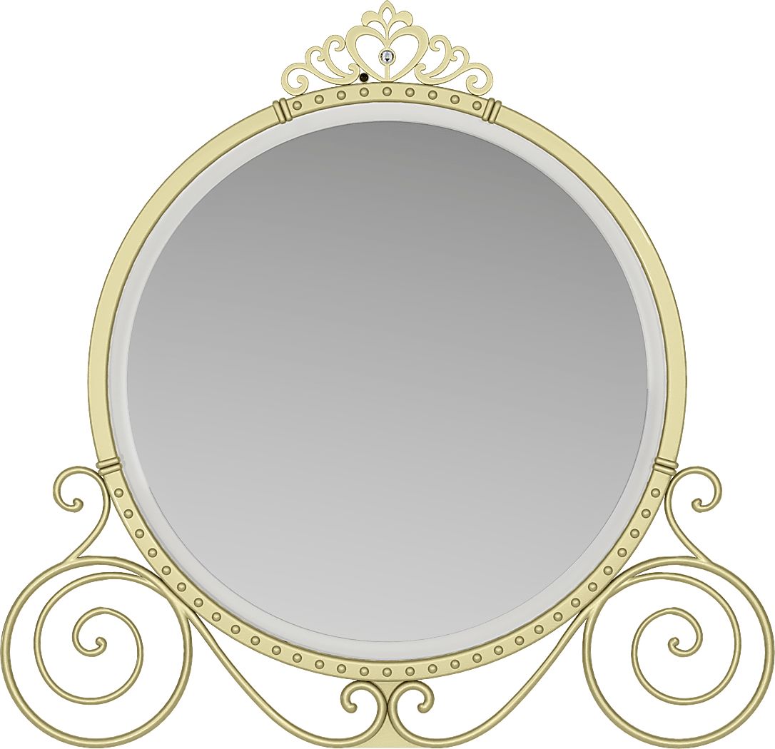 Disney Princess Royal Gold Carriage Mirror