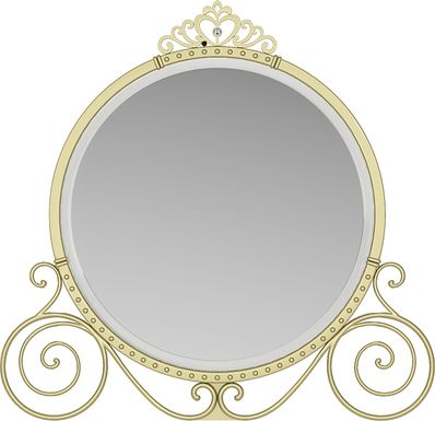 Disney Princess Royal Gold Carriage Mirror