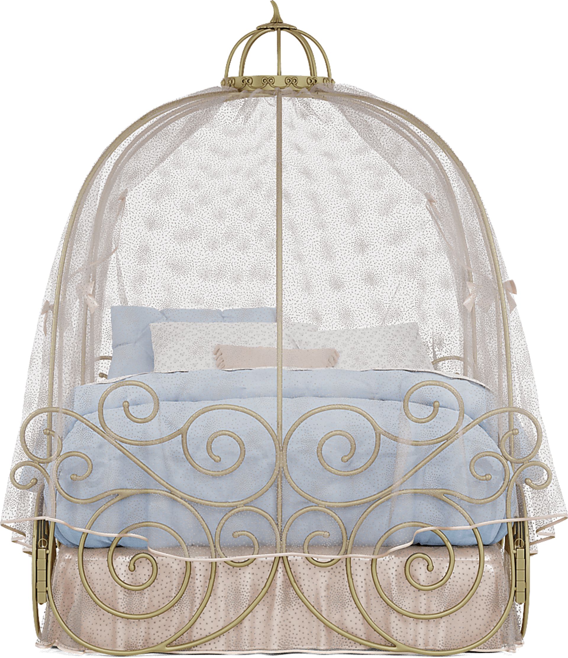 Disney Princess Sparkle White Full Panel Bedroom - Image 3