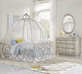 Disney Princess Fairytale Silver 6 Pc Full Carriage Bedroom