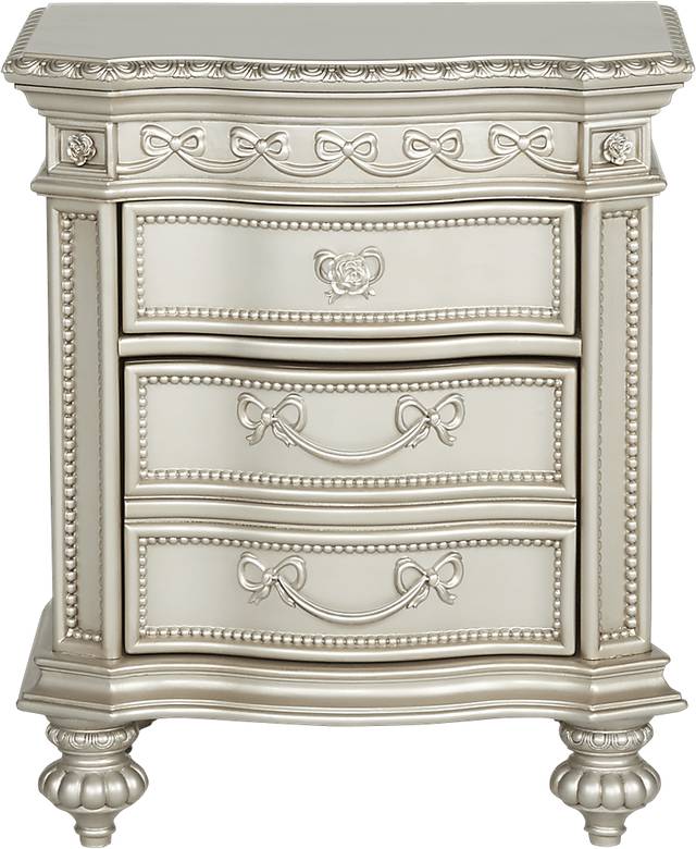 Disney Princess Fairytale Silver Nightstand - Thumbnail - Image 1