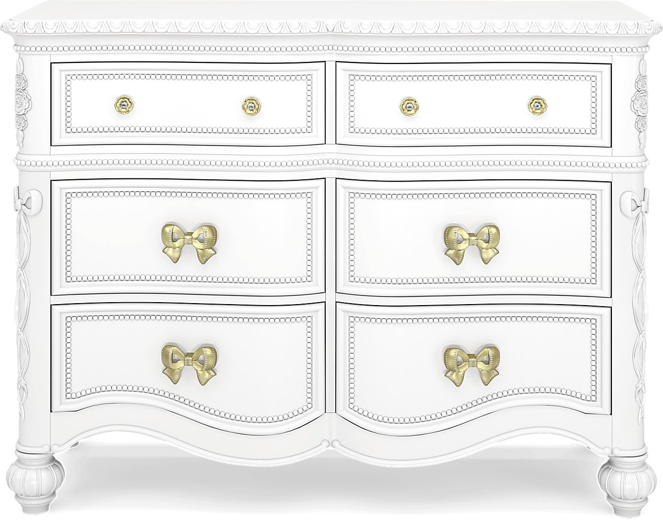 Disney Princess Sparkle White 6 Drawer Dresser