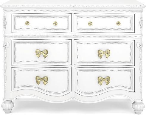 Disney Princess Sparkle White 6 Drawer Dresser