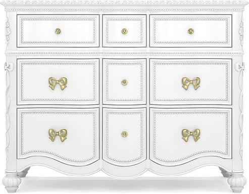 Disney Princess Sparkle White 9 Drawer Dresser