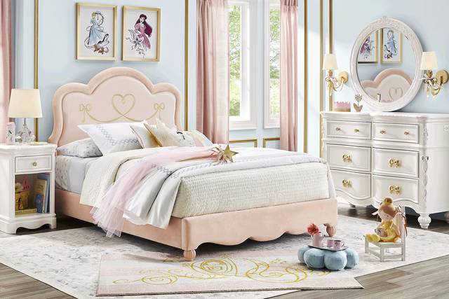 Disney Princess Pink Full Upholstered Bed - Thumbnail - Image 2