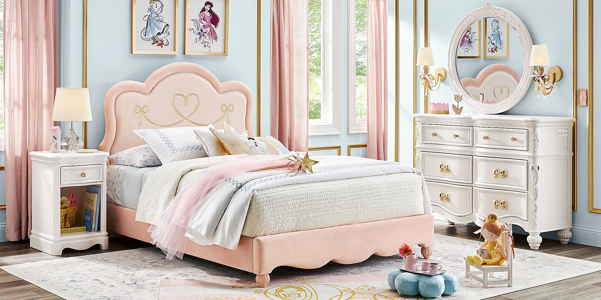 https://assets.roomstogo.com/product/disney-princess-sparkle-white-bedroom-with-pink-full-upholstered-bed_3576730P_image-room?cache-id=0d6ac9988f0a3431652da68145211936