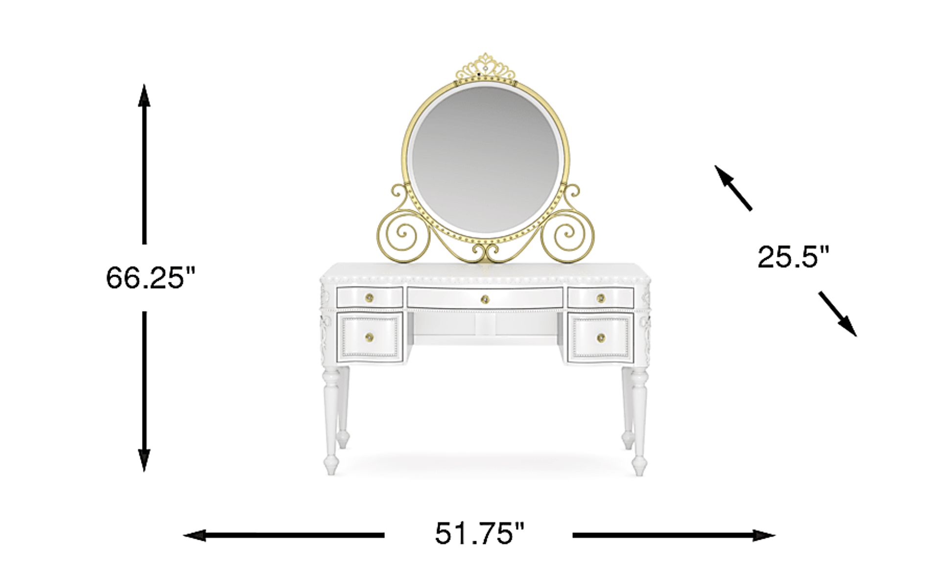 Dimension Image. Please refer to the Dimension Tab on this page for dimension details.