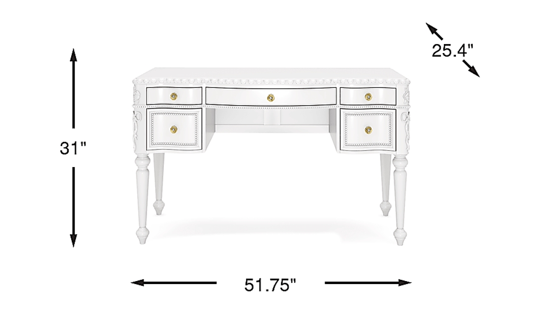 Disney Princess Sparkle White Desk