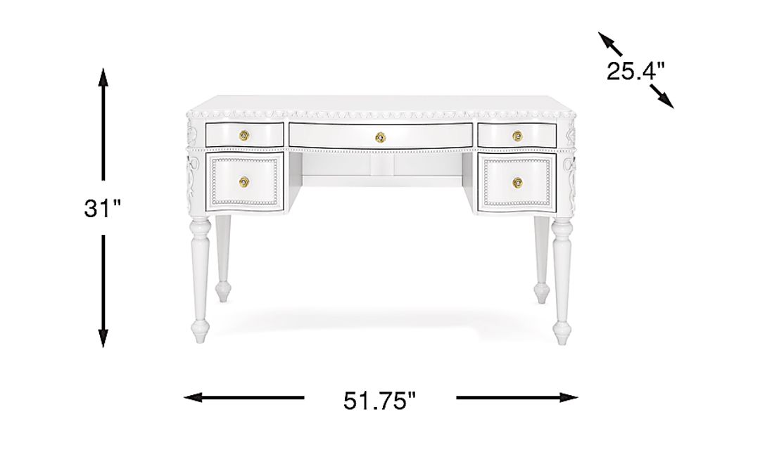 Disney Princess Sparkle White Desk