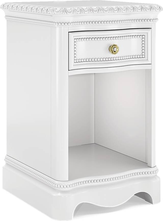 Disney Princess Sparkle White Single Drawer Nightstand - Thumbnail - Image 2