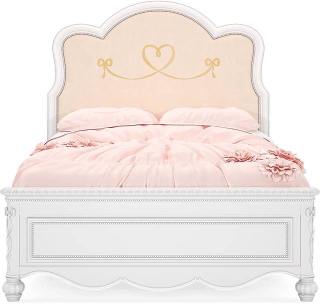 Disney Princess Sparkle White Full Upholstered Bedroom - Thumbnail - Image 3