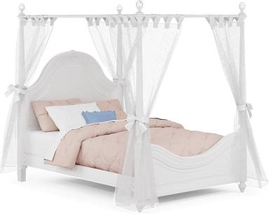 4 pc full canopy bed