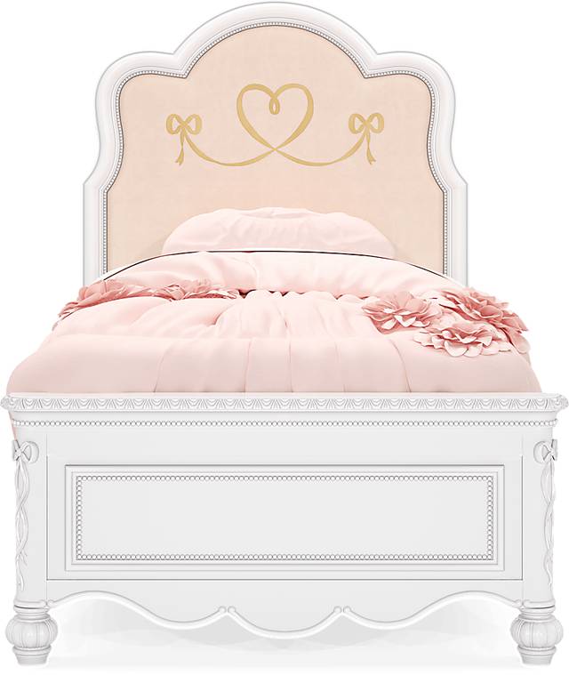 Disney Princess Sparkle White Twin Upholstered Bedroom - Thumbnail - Image 3