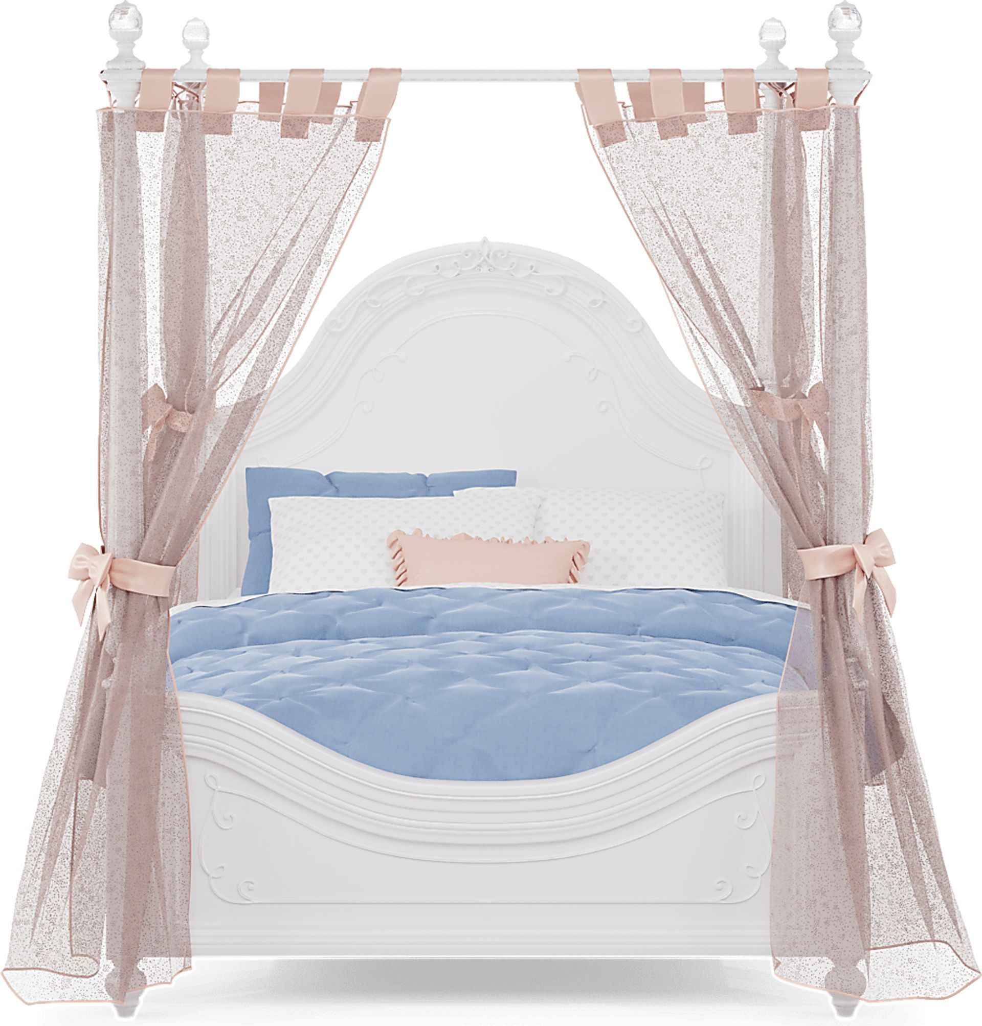 Disney Princess White Full Canopy Bedroom - Image 3