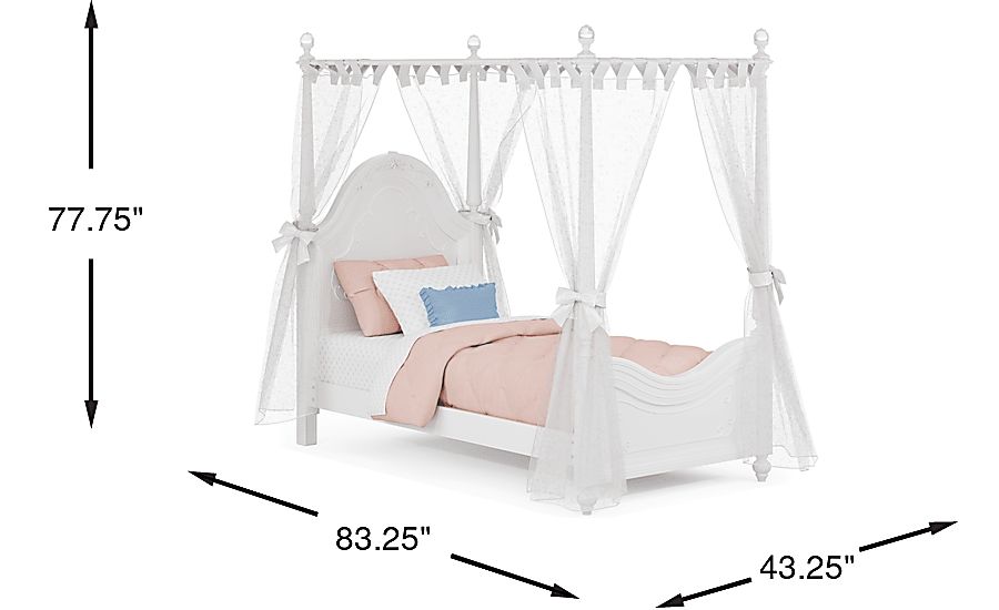 Disney Princess Sparkle Twin Canopy Bed - Thumbnail 5