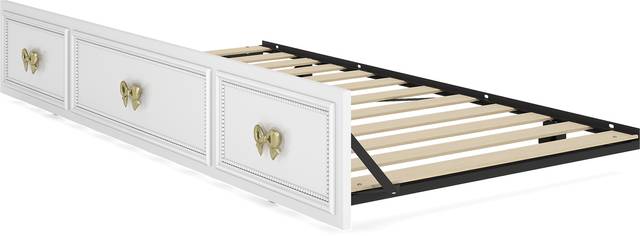 Disney Princess Sparkle White Twin Roll Out Trundle - Thumbnail - Image 1
