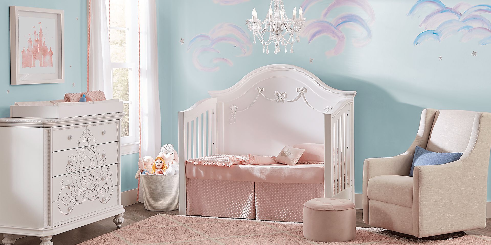 Disney Princess White 4 Pc Nursery - Image 2