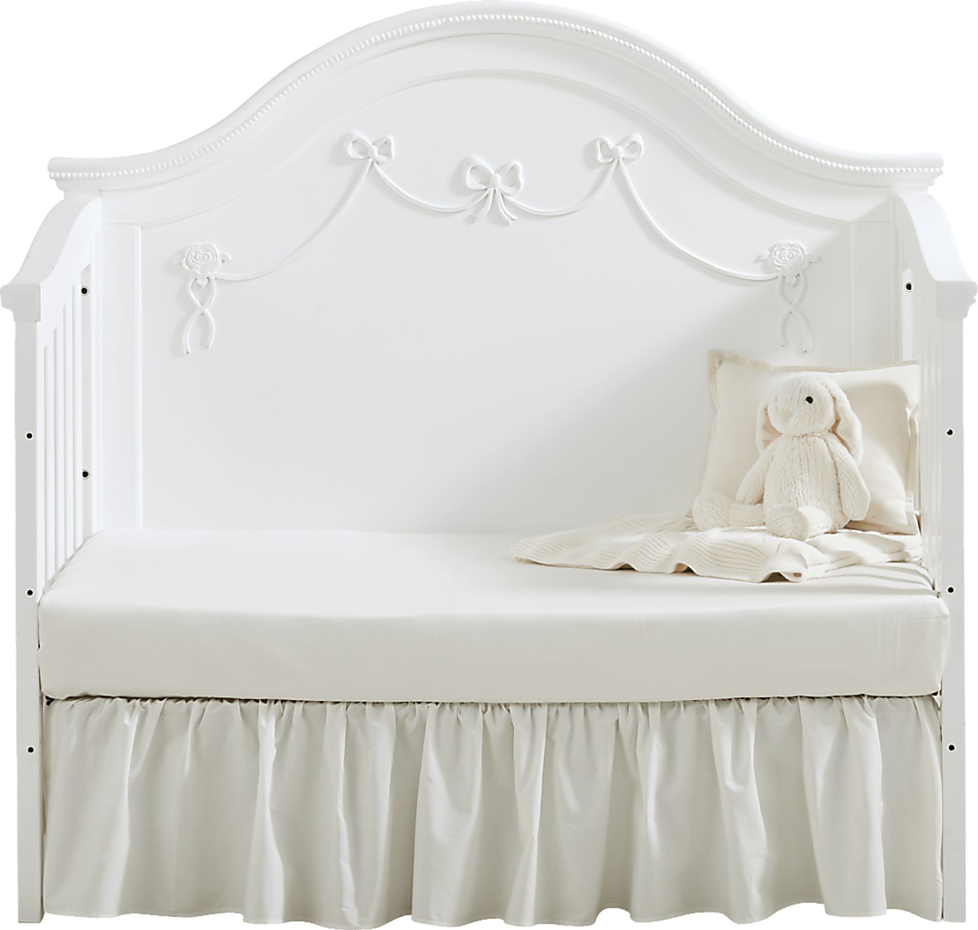 Disney Princess Fairytale White 5 Pc Nursery with Toddler Rails - Image 3