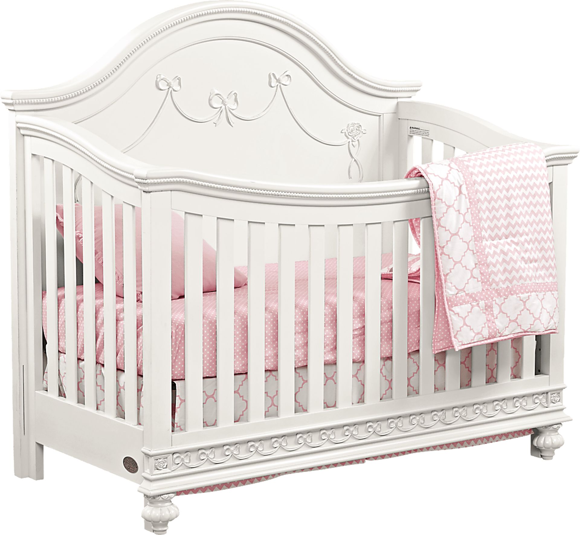 Disney Princess Fairytale White Convertible Crib - Image 1