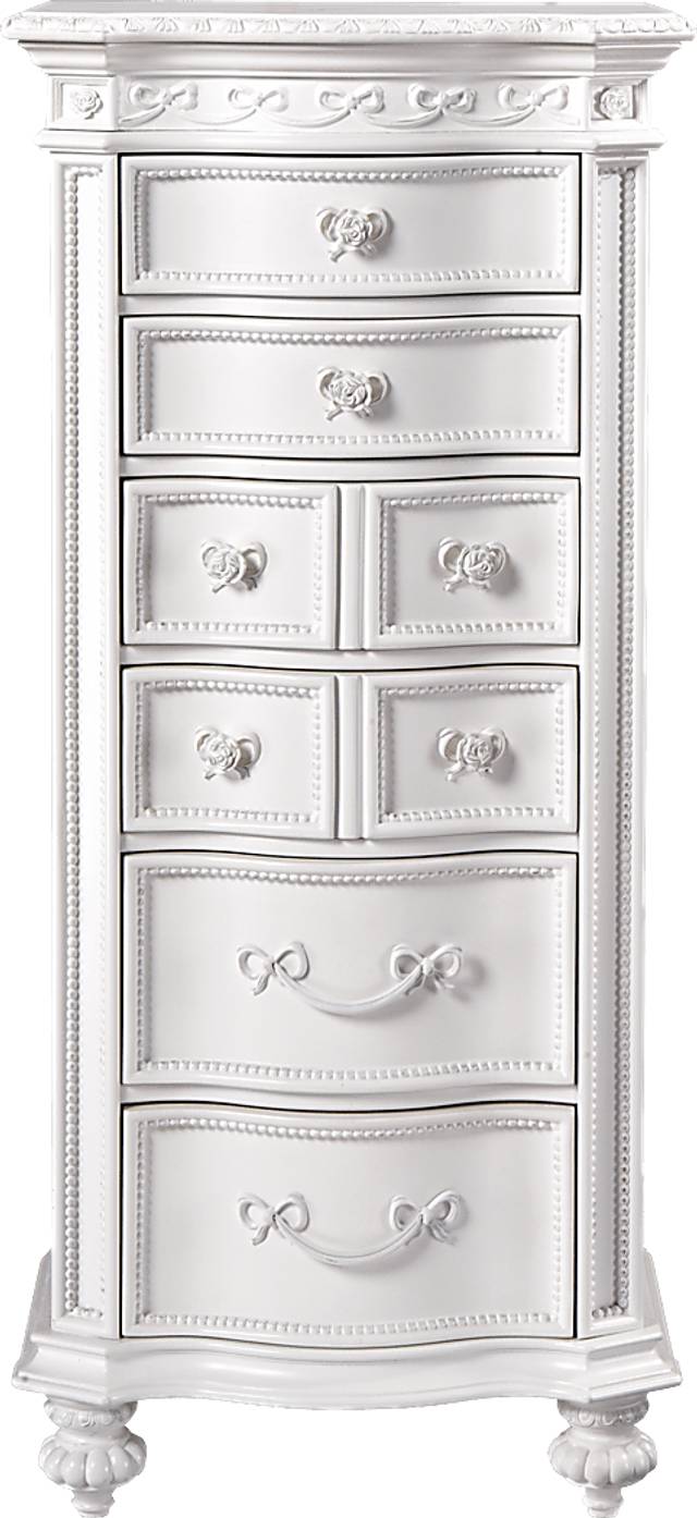 Disney Princess White Tall Chest - Thumbnail - Image 1