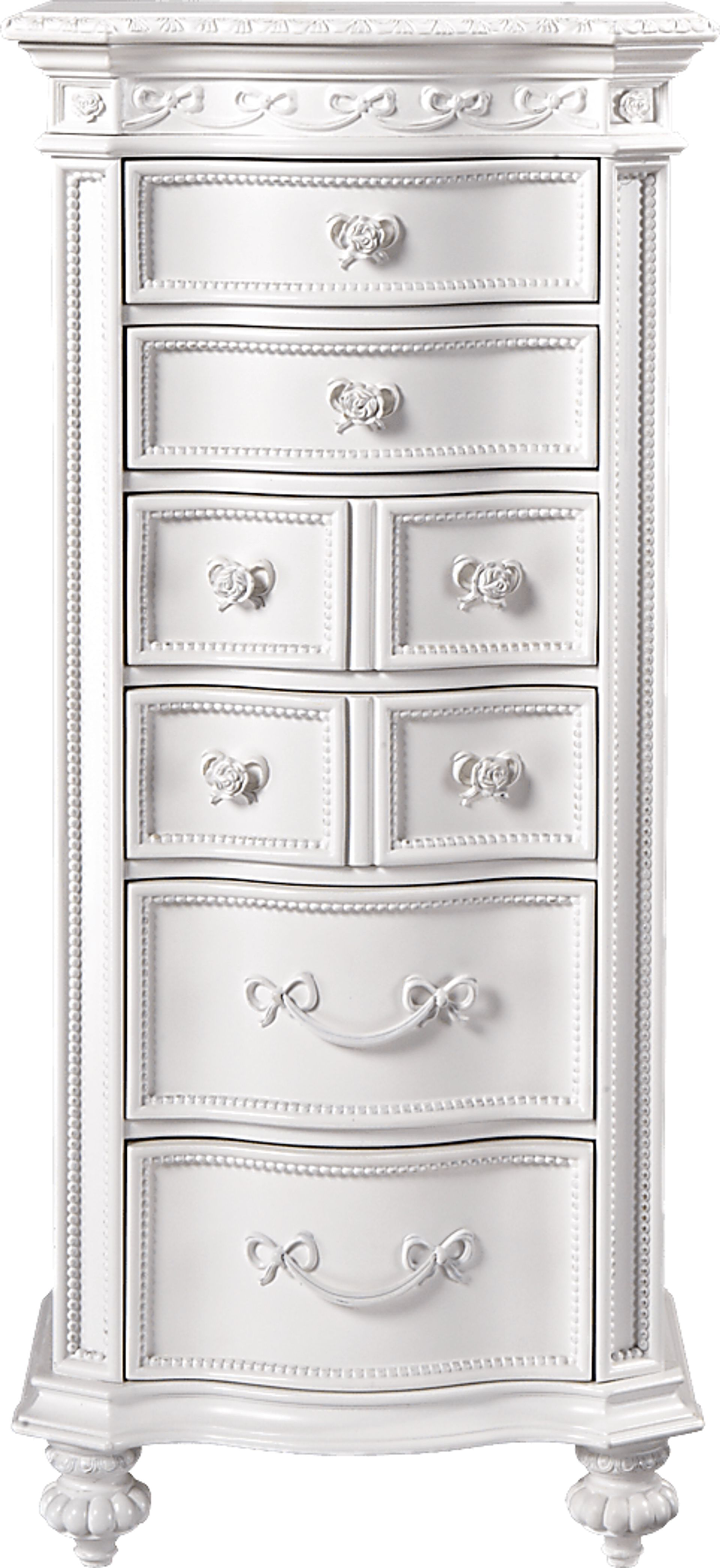 Disney Princess White Tall Chest - Image 1