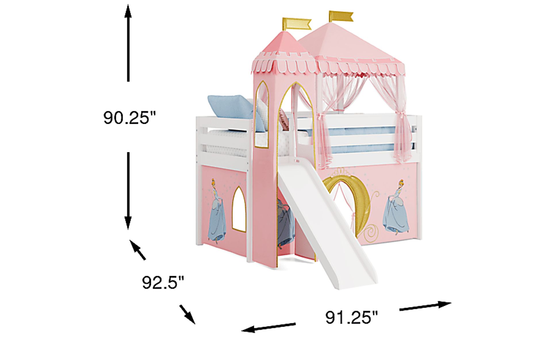 Dimension Image. Please refer to the Dimension Tab on this page for dimension details.