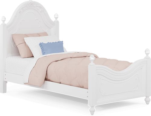 Disney Princess White Twin Panel Bed