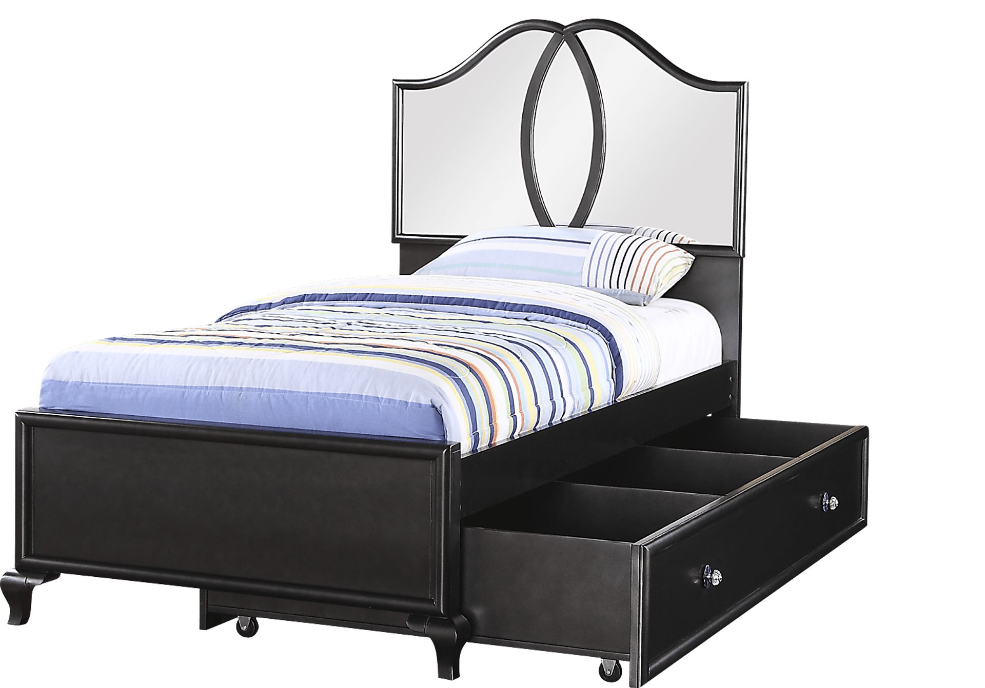 Disney Shake It Up Black 3 Pc Twin Oval Bed - Image 2