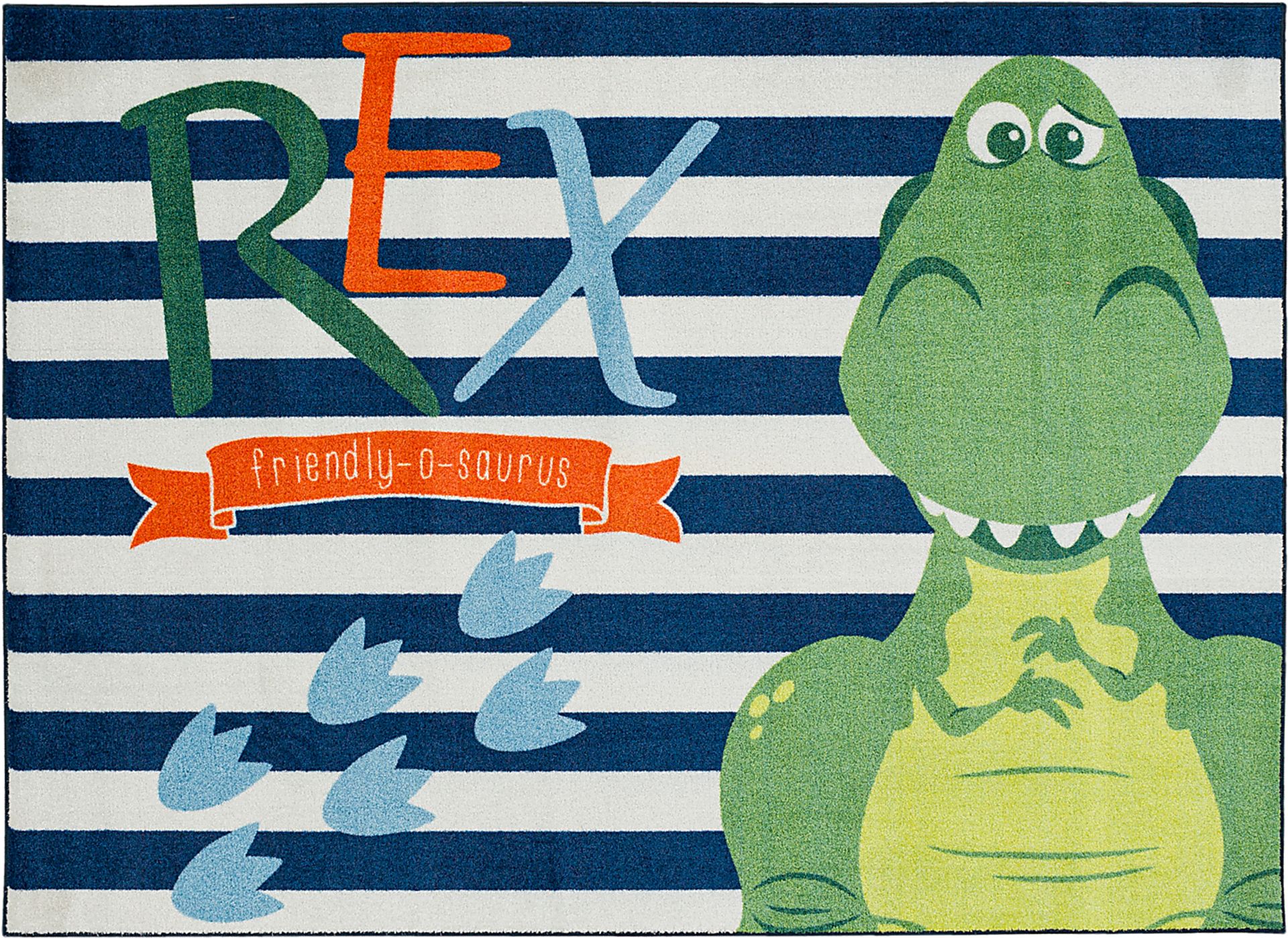 Disney Toy Story Rex Navy 5' x 7' Rug - Image 1