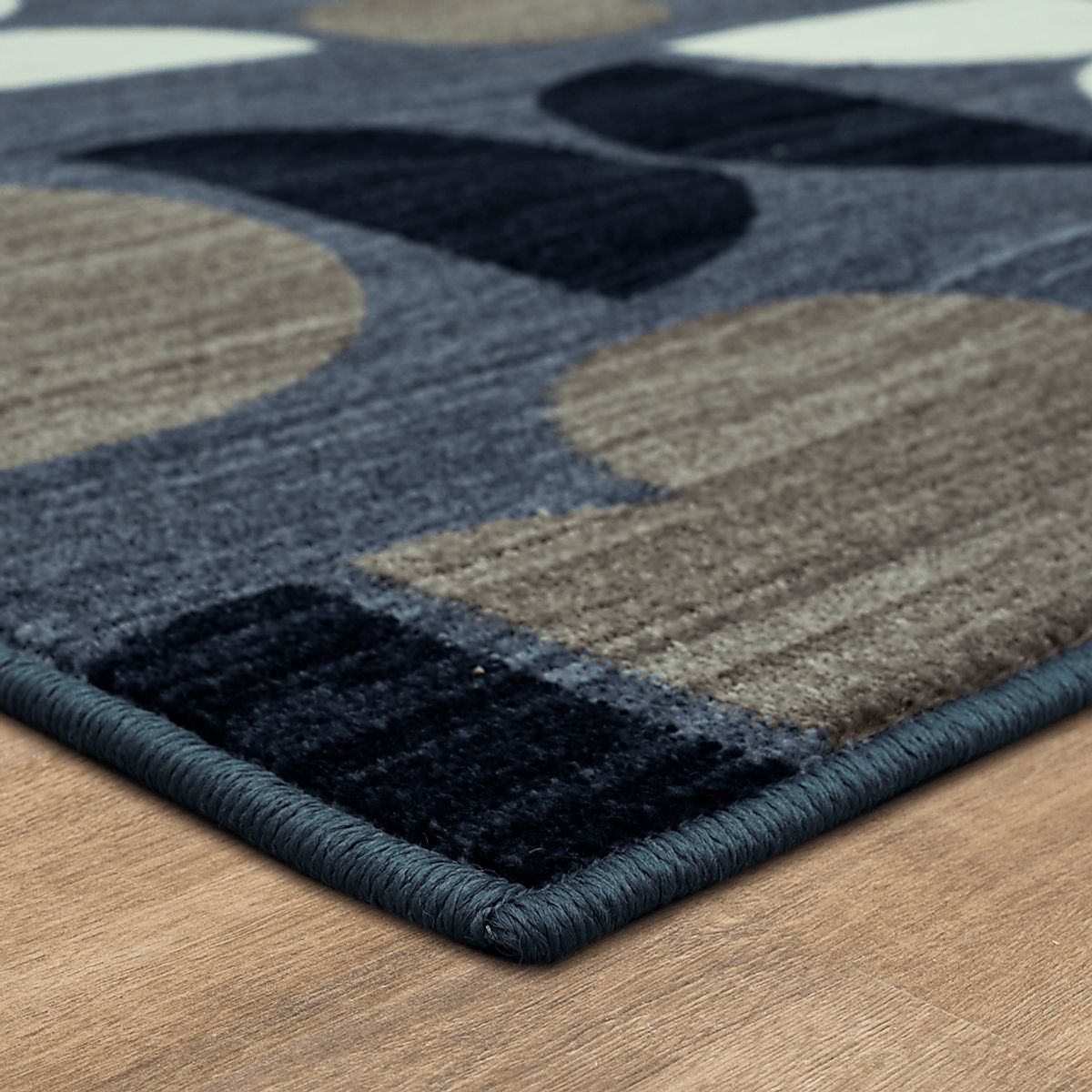 Disney'S Mickey Mid-Mod Blue,Gray Polyester Fabric 5 X 7 Rug | Rooms to Go