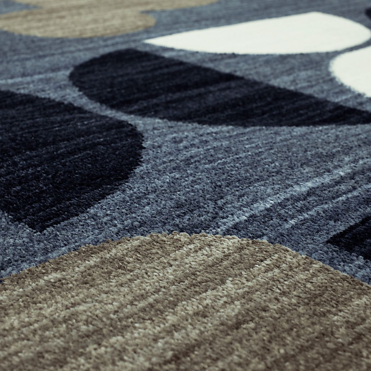 Disney'S Mickey Mid-Mod Blue,Gray Polyester Fabric 5 X 7 Rug | Rooms to Go