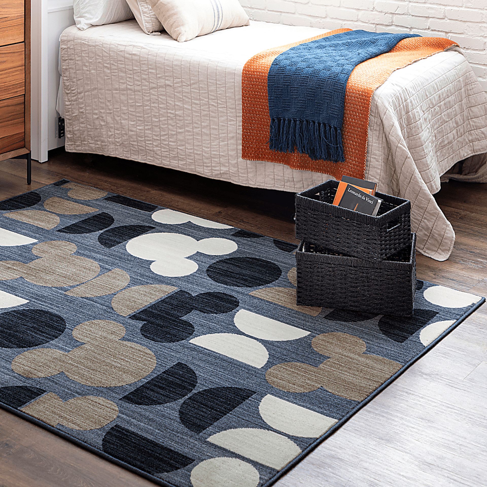 Disney's Mickey Mid-Mod Gray 8' x 10' Rug - Image 9