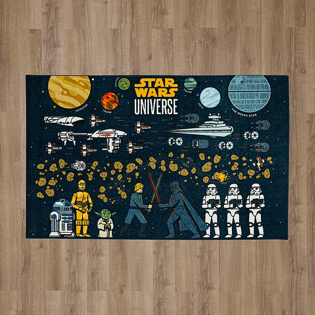 Kids Star Wars Collage Black 8' x 10' Rug - Thumbnail - Image 8