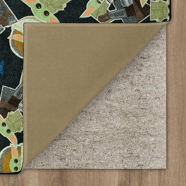 Kids Star Wars Grogu Collage Black 3'5 x 5'2 Rug - Thumbnail - Image 4