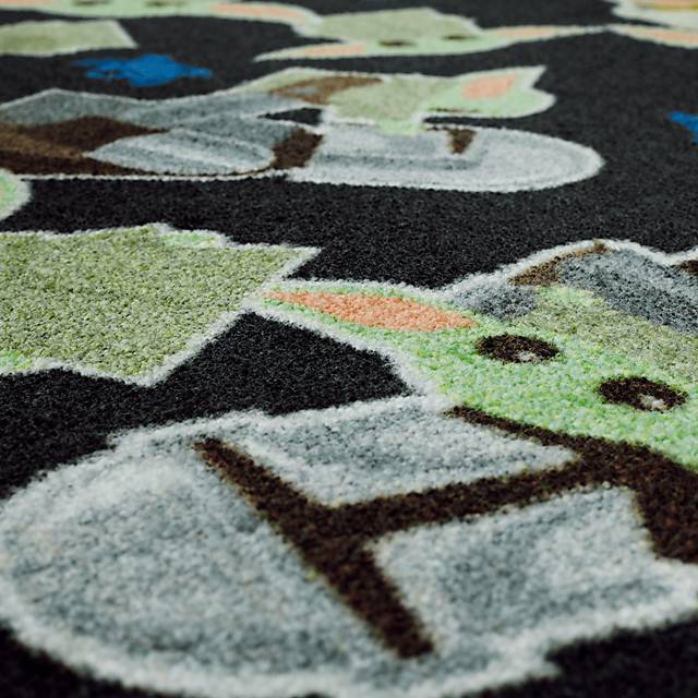 Kids Star Wars Grogu Collage Black 3'5 x 5'2 Rug - Thumbnail - Image 7