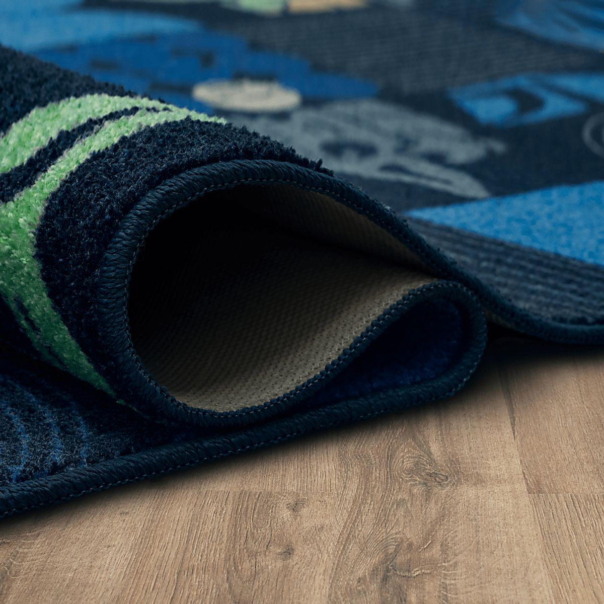 Star Wars Grogu MID Mod Navy Blue Polyester Fabric Rug | Rooms to Go