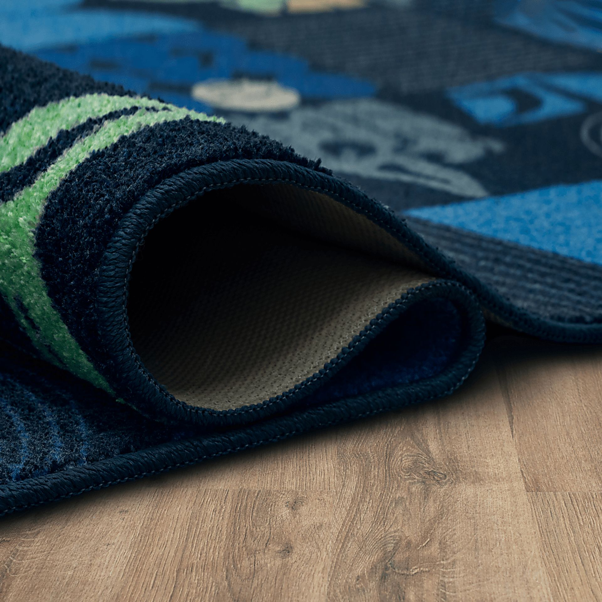 Kids Star Wars Grogu Mid Mod Navy 5' x 7' Rug - Image 5