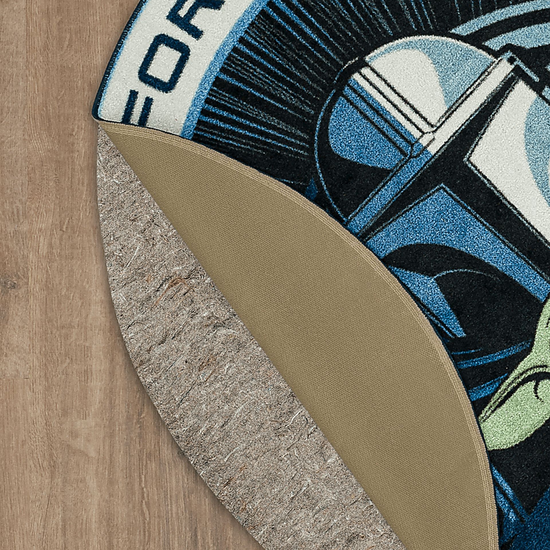 Kids Star Wars Ready For Adventure Blue 5' Round Rug - Image 4