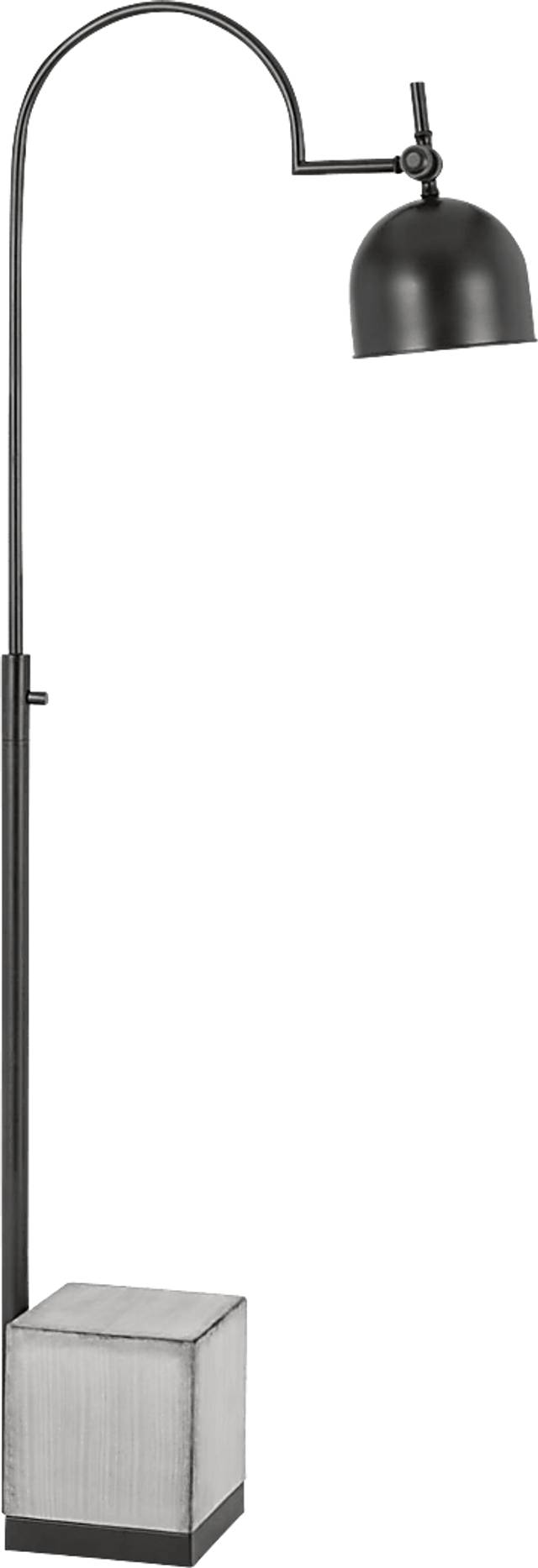 Disspayne Black Floor Lamp - Thumbnail - Image 1