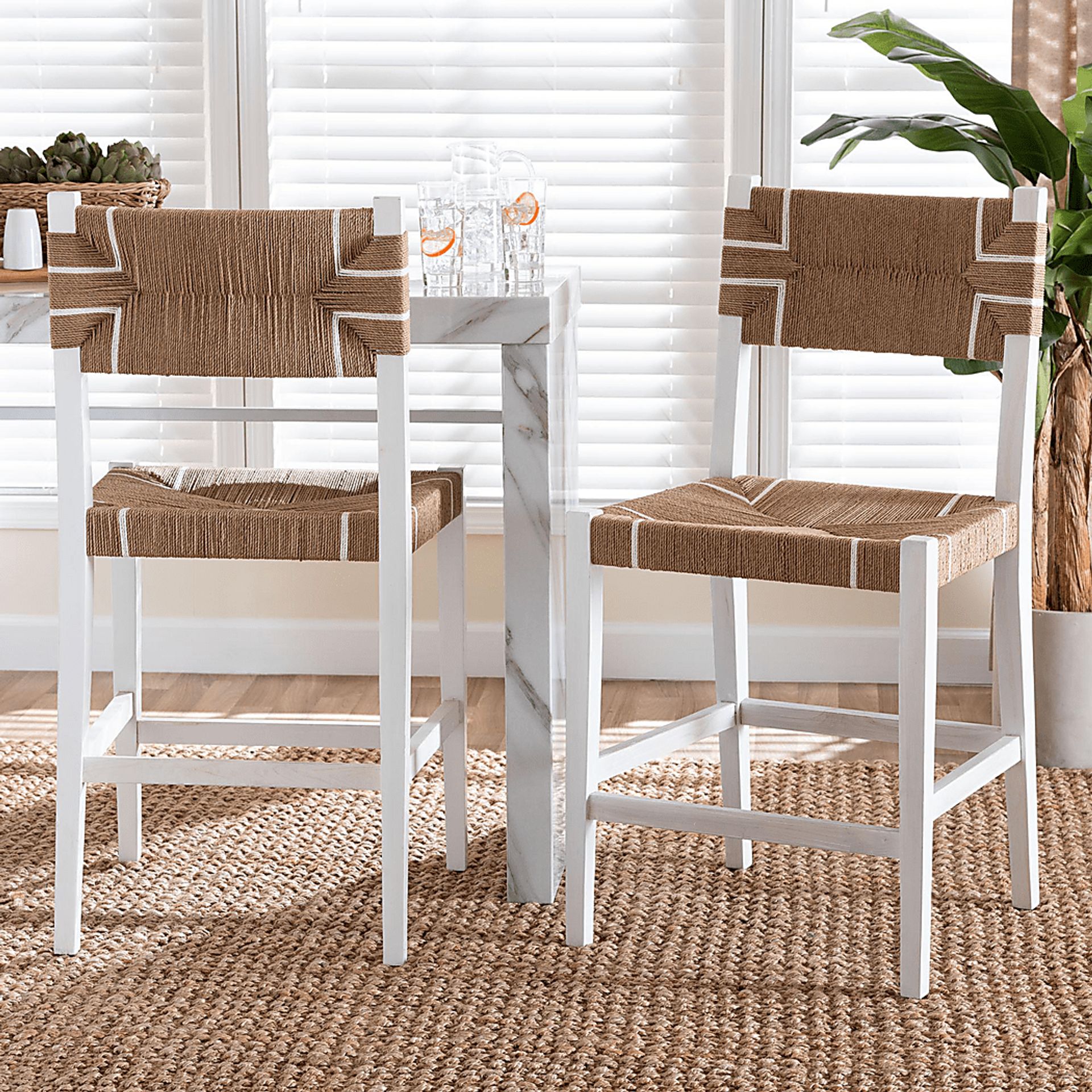 Disston Brown Counter Stool, Set of 2 - Image 2