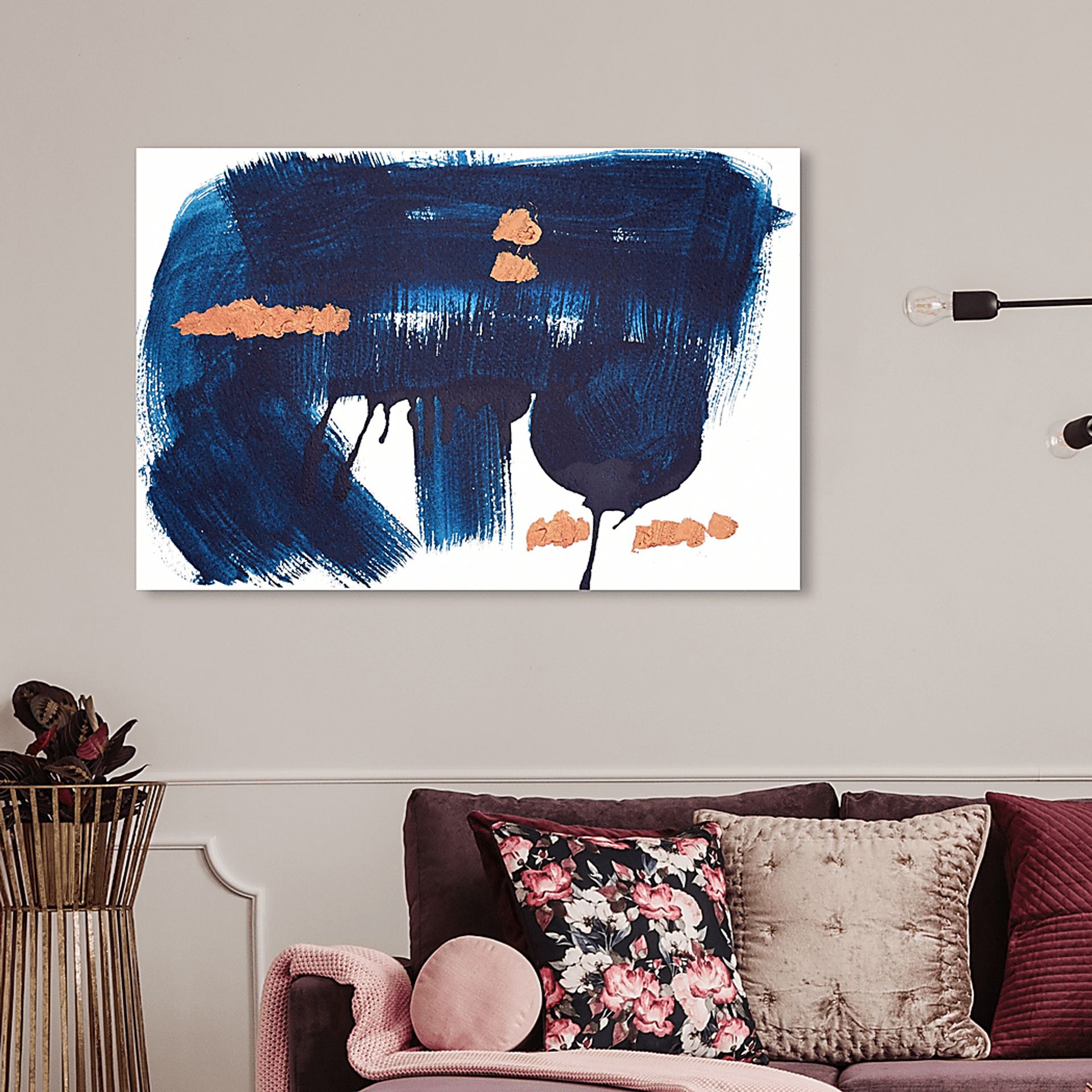 Distant Thought Blue Artwork - Image 4