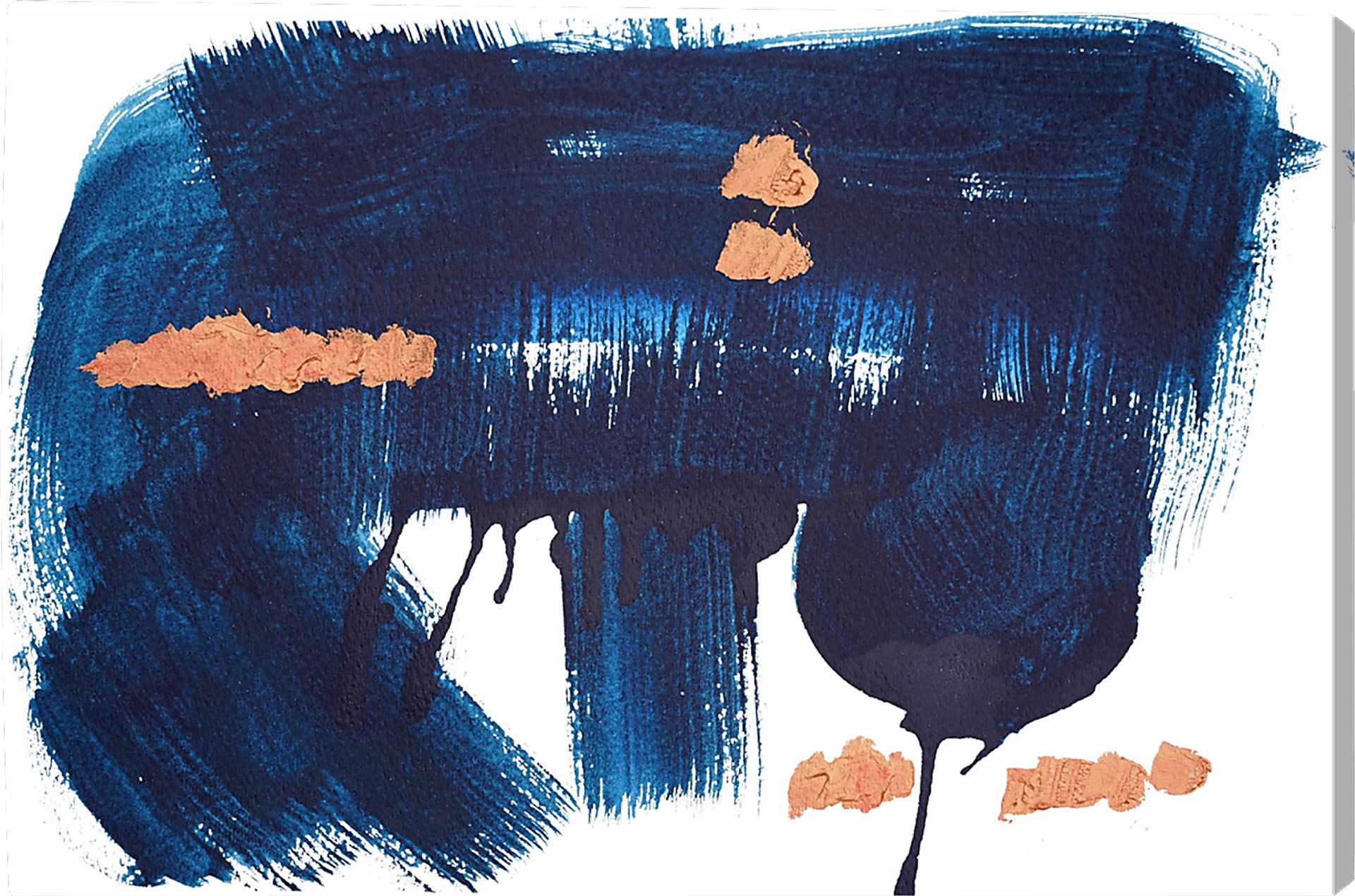 Distant Thought Blue Artwork - Image 1
