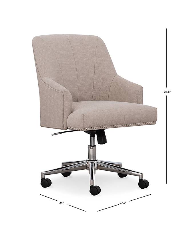 Ditchford Linen Office Chair - Thumbnail - Image 7