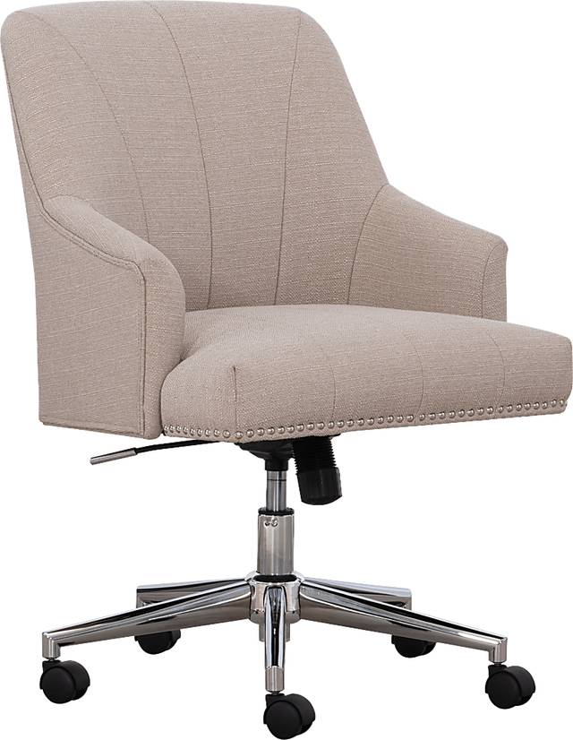Ditchford Linen Office Chair - Thumbnail - Image 1