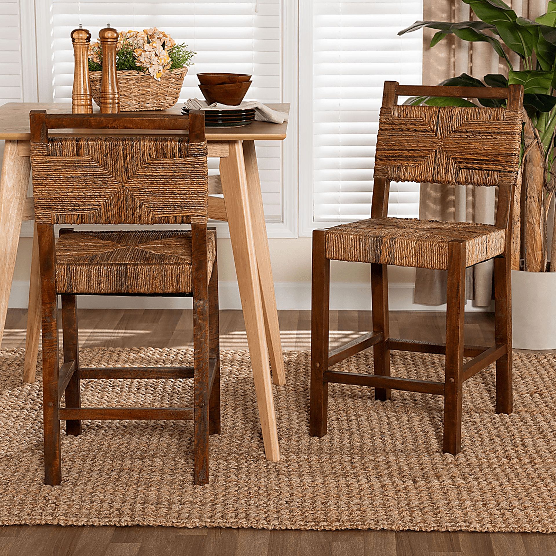 Ditman Brown Counter Stool, Set of 2 - Image 2