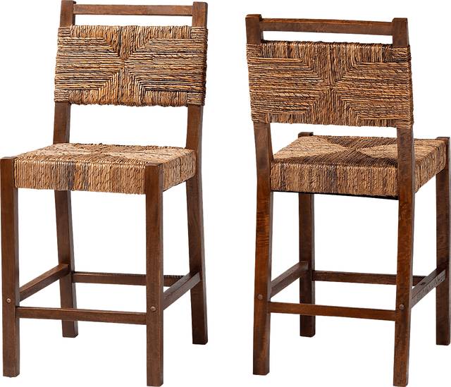Ditman Brown Counter Stool, Set of 2 - Thumbnail - Image 1